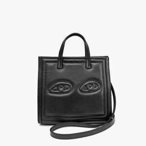 Clare V Petit Simple Tote Quilted Eyes Black